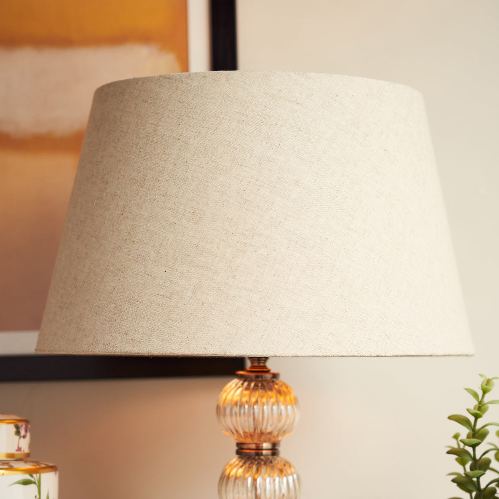 Beige Flex Lamp Shade with Lining - Large (without stand)