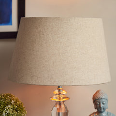 Beige Flex Lamp Shade with Lining- Small (without stand)