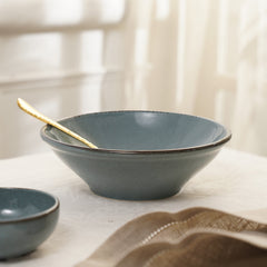 Blue Porcelain Serving Bowl - Large
