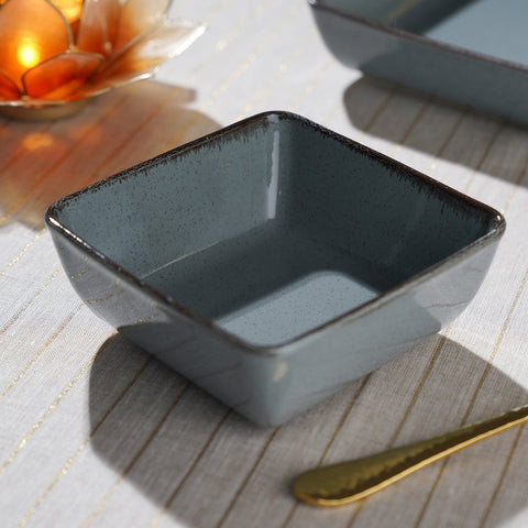 Blue Square Porcelain Platter - Small