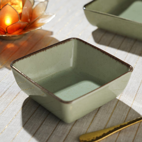 Mint Green Square Porcelain Platter - Small