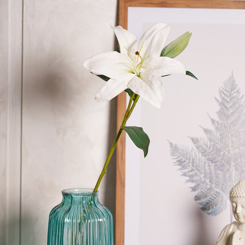 White Artificial Tigerlily - Single