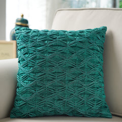 Turquoise Textured Cushion Cover