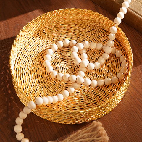 Gold Metal Twisted Wire Tray - Small