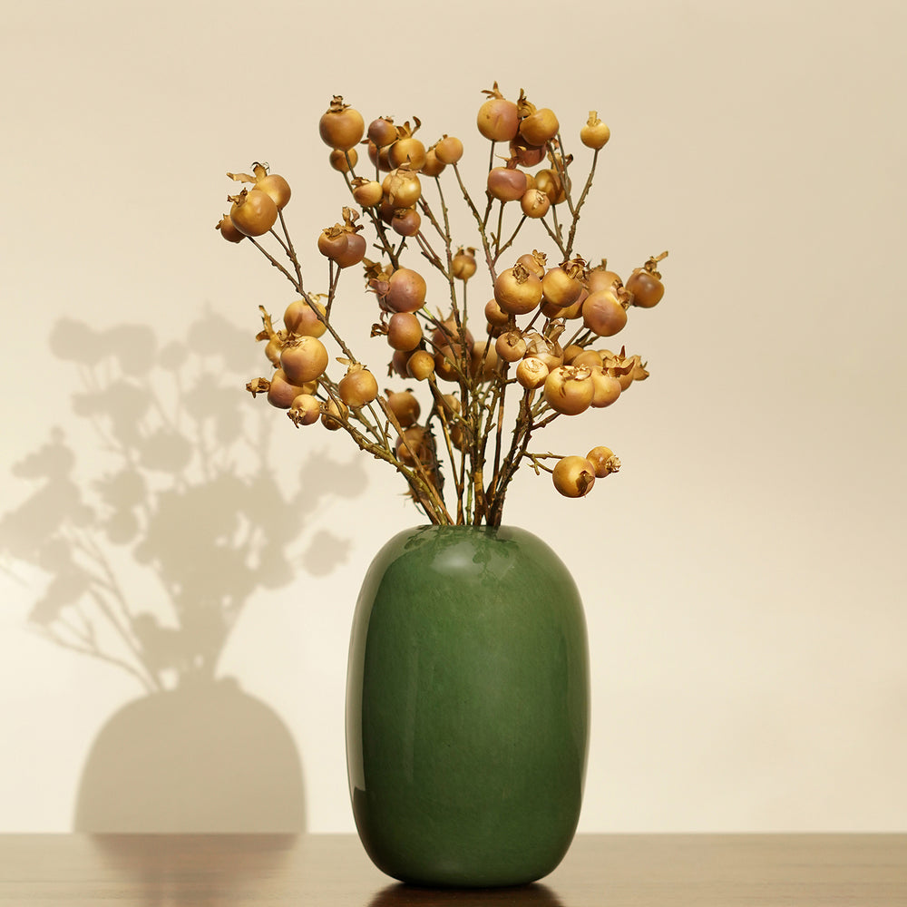 Brown Dry Pomegranate Artificial Stem - Single