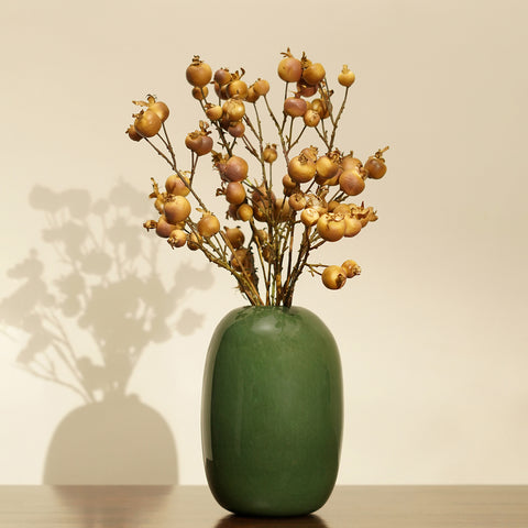 Brown Dry Pomegranate Artificial Stem - Single