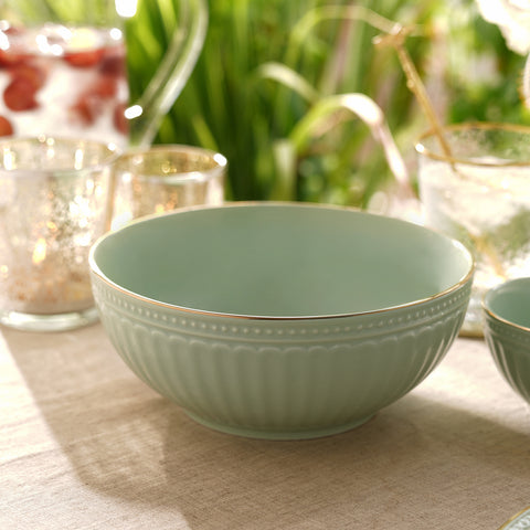 Light Green Ceramic Serving Bowl