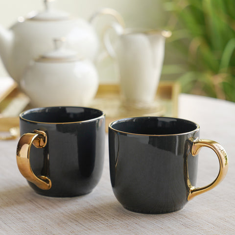 Set of 2 Dark Grey Senorita Coffee Mug