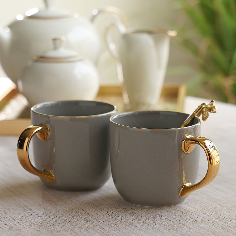 Set of 2 Light Grey Senorita Coffee Mug