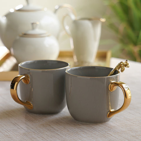Set of 2 Light Grey Senorita Coffee Mug
