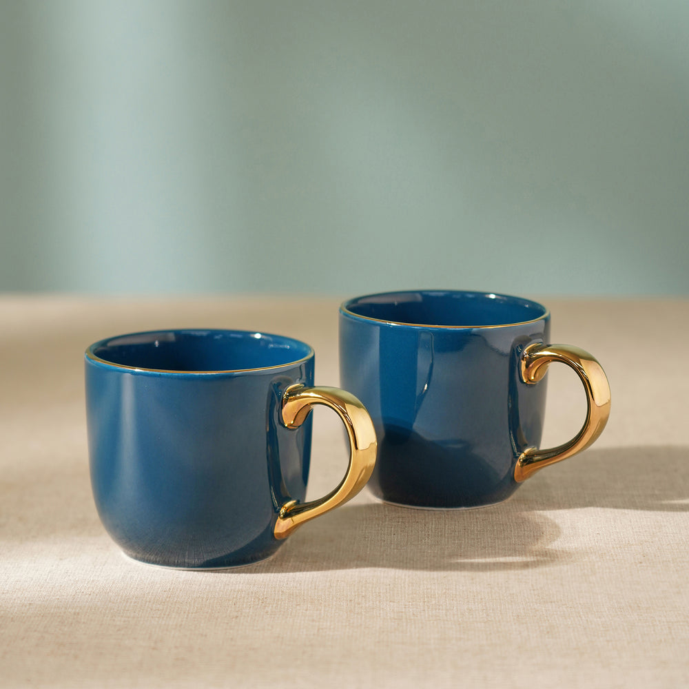 Set of 2 Dark Blue Senorita Coffee Mug