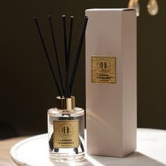 Lavender & Chamomile Scented Glass Diffuser - Clear