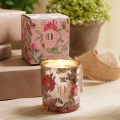 Pink Rose and Summer Berry Wax Filled Candle Jar