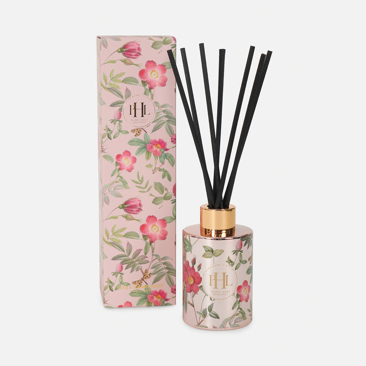 Shop Light Pink Floral Printed Glass Diffuser - at Best Price Online in ...