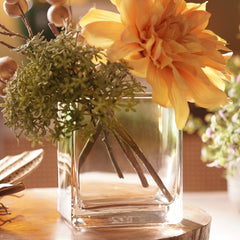 Green Ombre Straight Glass Vase