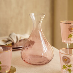 Light Pink Ombre Glass Decanter