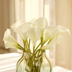 Ivory Calla Lily Artificial Flower Stem - Single