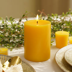 Yellow Magnolia Jasmine Pillar Candle - Large