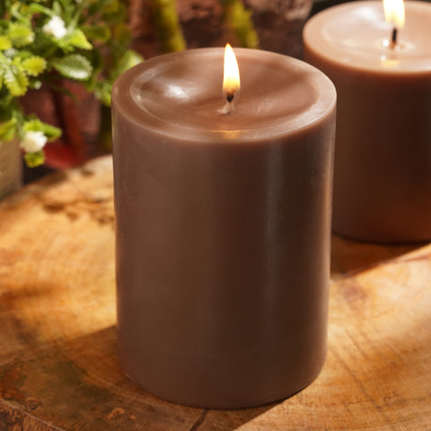 Brown Moments of Eternity Pillar Candle - Large