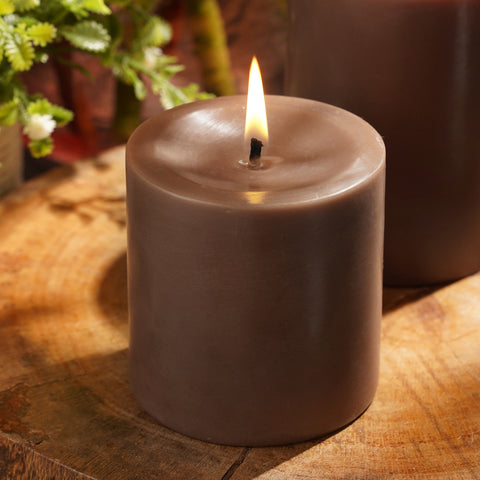 Brown Moments of Eternity Pillar Candle - Medium