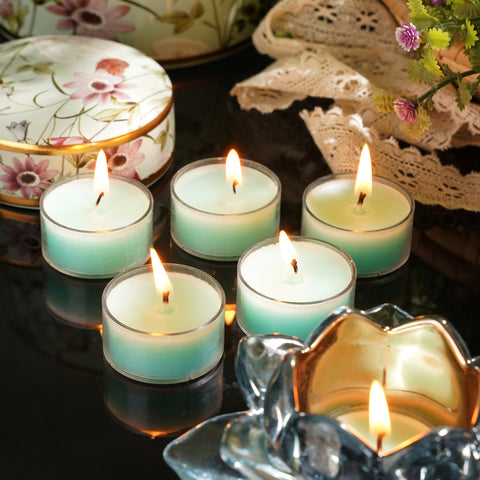 Set of 6 Blue Sea Breeze Tealight Candles