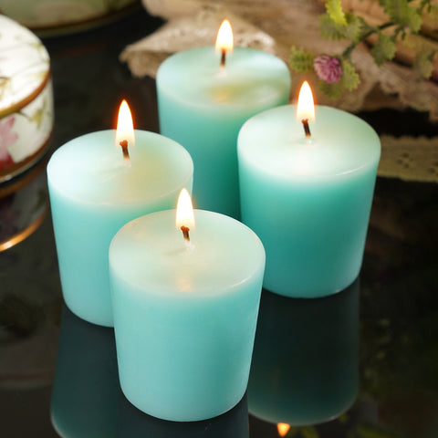 Set of 4 Blue Sea Breeze Votive Candles