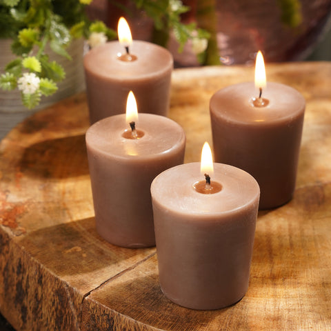 Set of 4 Brown Moments of Eternity Votive Candles