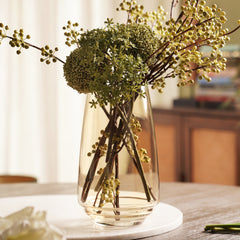 Amber Tall Glass Vase - Large