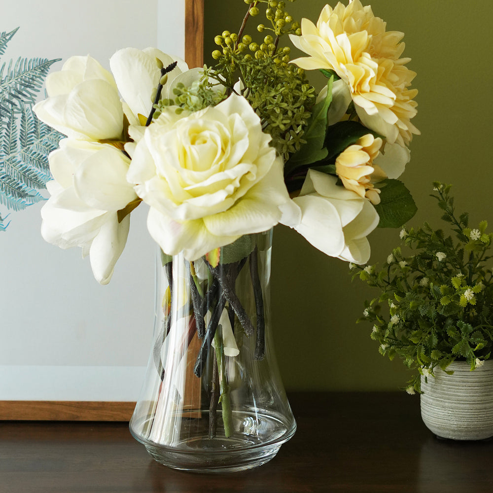 Clear Tall Glass Vase - Small