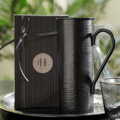 Grey Matt Finish Hammered Metal Pitcher