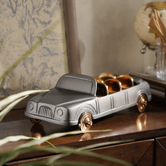 Grey and Gold Decorative Car