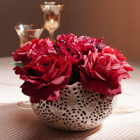 Red Rose Artificial Flower Stem - Single