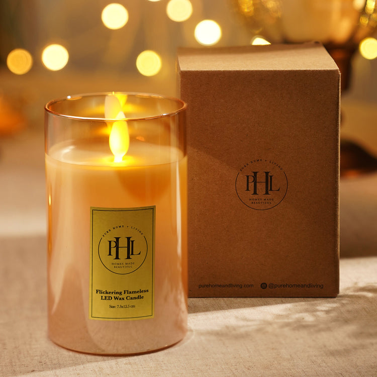 Shop Amber LED Flickering Flame Candle Large at Best Price Online