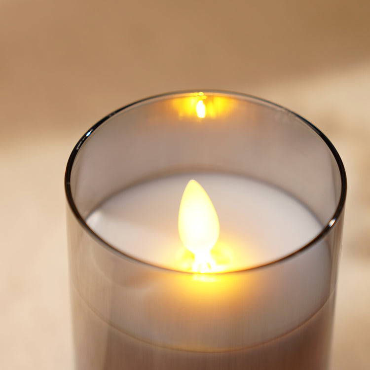 Shop Grey LED Flickering Flame Candle Large at Best Price Online in