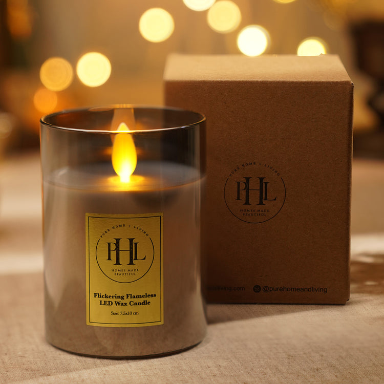 Shop Grey LED Flickering Flame Candle Small at Best Price Online in