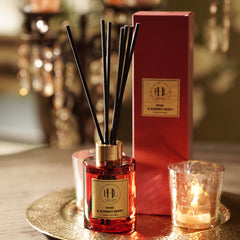 Rose & Summer Berry Scented Glass Diffuser - Red