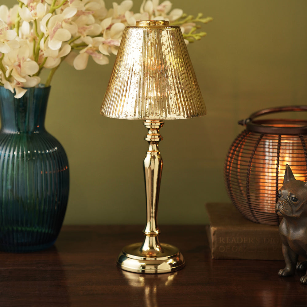 Gold Tall Tealight Candle Holder