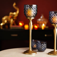 Blue Diamond Cut Hurricane - Large