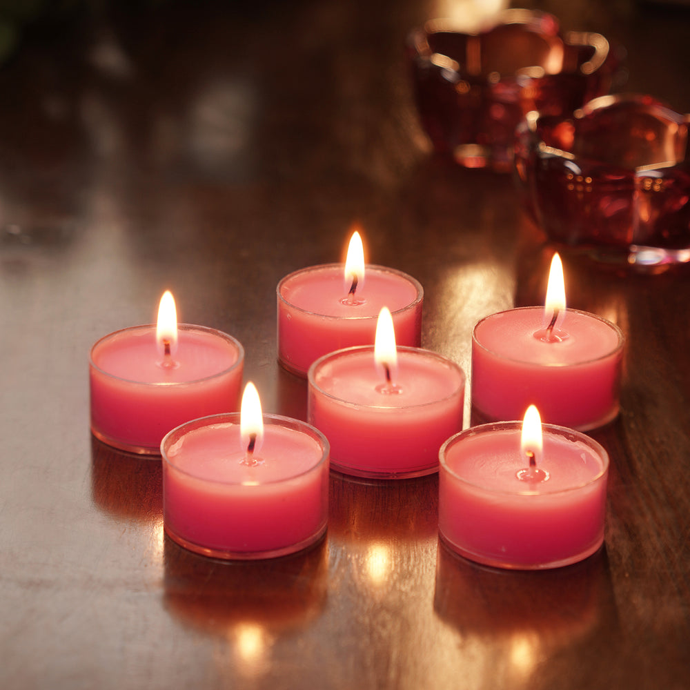 Set of 6 Light Pink Tealight Candles