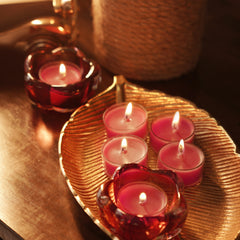 Set of 6 Red Tealight Candles