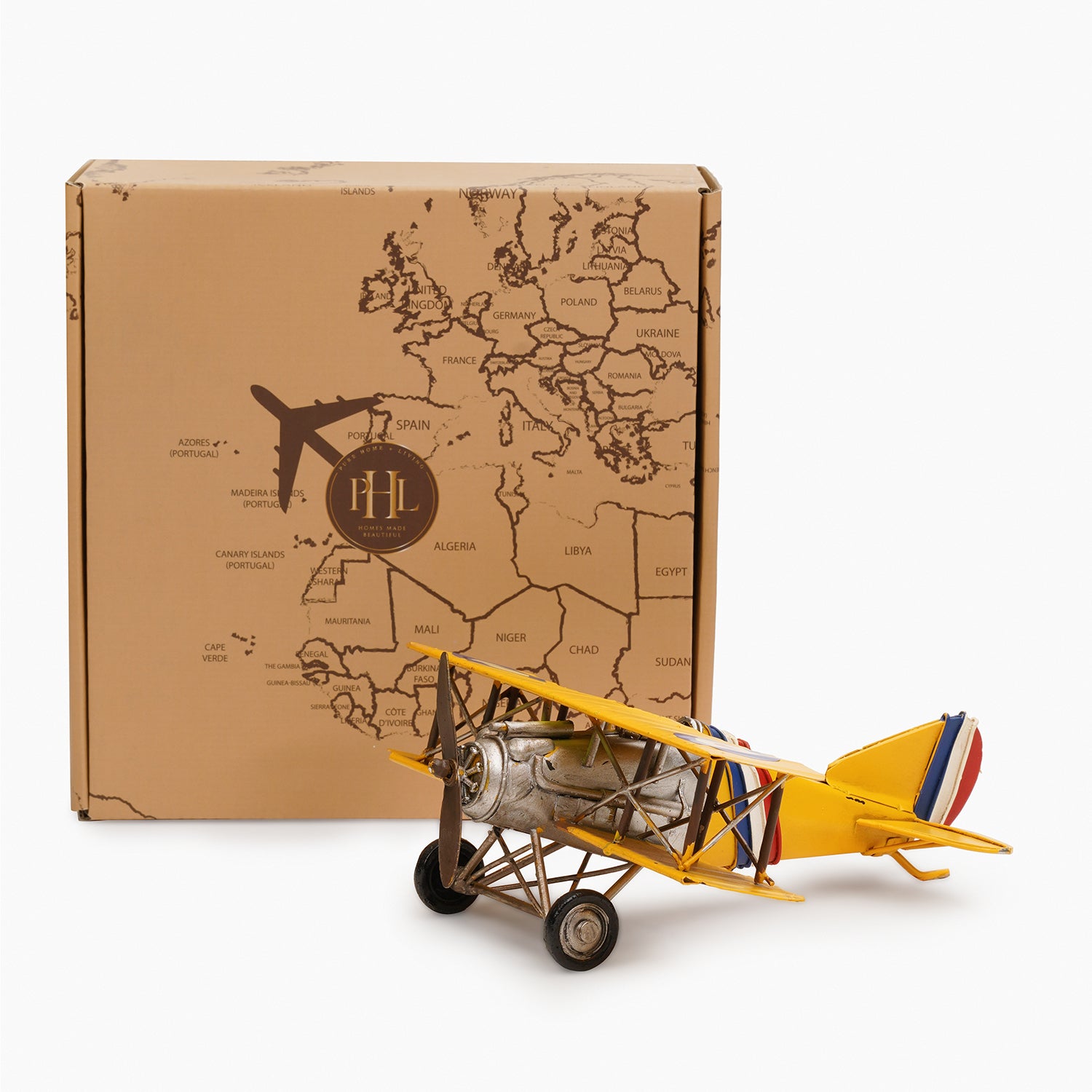 置物 40s vintage plane Europe Shop Yellow Metal Decorative Vintage Plane - at Best Price Online