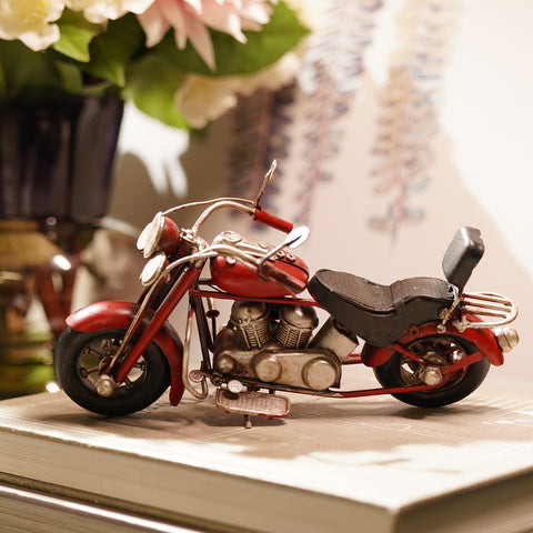 Red Metal Decorative Vintage Bike - Small