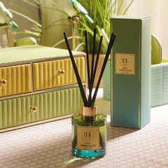 Sweet Summer Bloom Scented Glass Diffuser - Green
