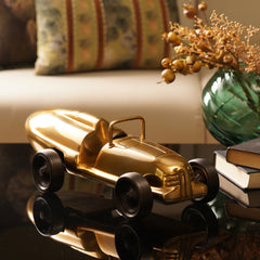 Gold and Black Decorative Car