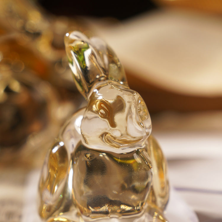 Yellow Glass Rabbit - Small