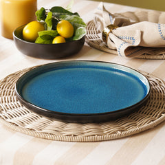 Blue Crackle Glaze Dinner Plate