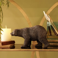 Brown Polyresin Walking Bear