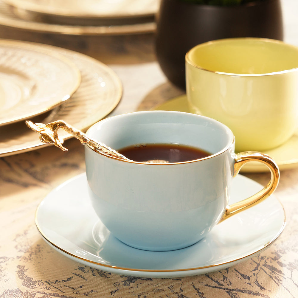 Light Blue Senorita Cup and Saucer