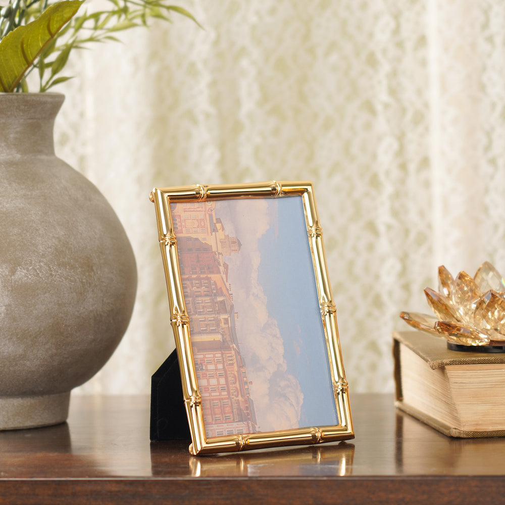 Gold Bamboo Photo Frame - Small