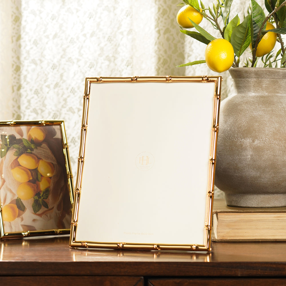 Gold Bamboo Photo Frame - Large